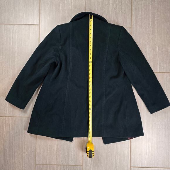 Pendleton Womens Double-breasted Wool Pea Coat Teal Size 6 - Picture 6 of 10